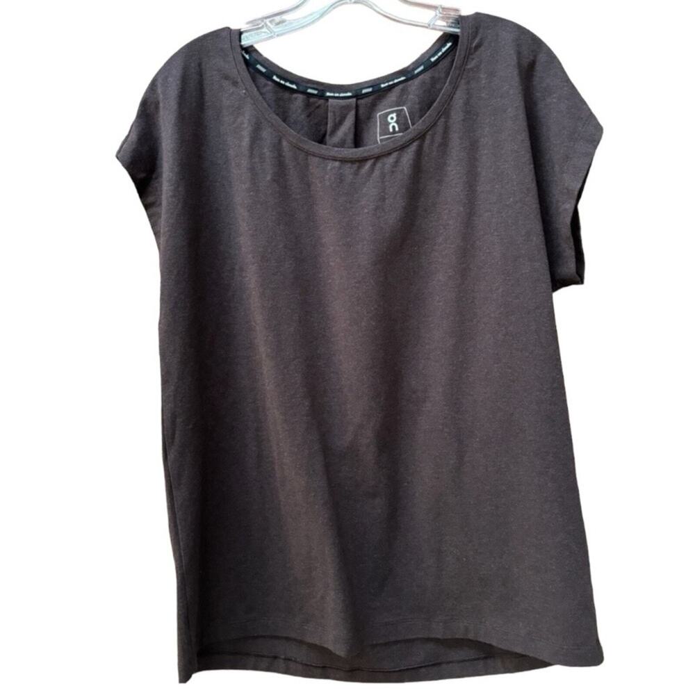 ON Runing‎ Short Sleeve Women’s On-T Tee Top Brown Medium Swiss Engineering